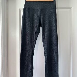 Lululemon Black Leopard Patterned Leggings 25” length